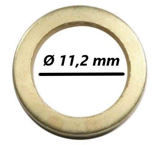 100 Fitschenringe - Größe wählbar/zum Anheben von Türen (Außen Ø 15,8 mm - Innen Ø 11,2 mm) von S&S-Shop