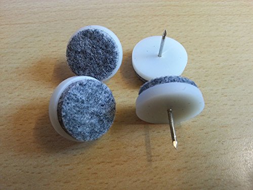 16 Stück Filz-Möbelgleiter mit Nagel – Ø 20 mm – aus Kunststoff/Filzgleiter/Möbelgleiter 16 Stück Filz-Möbelgleiter mit Nagel – Ø 20 mm – aus Kunststoff/Filzgleiter/Möbelgleiter von S&S-Shop