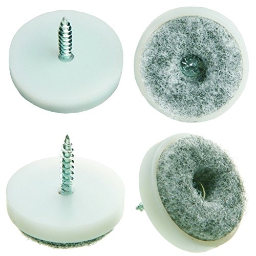 36 Stück Filz-Möbelgleiter mit Schraube – Ø 40 mm – aus Kunststoff/Filzgleiter/Möbelgleiter 36 Stück Filz-Möbelgleiter mit Schraube – Ø 40 mm – aus Kunststoff/Filzgleiter/Möbelgleiter von S&S-Shop