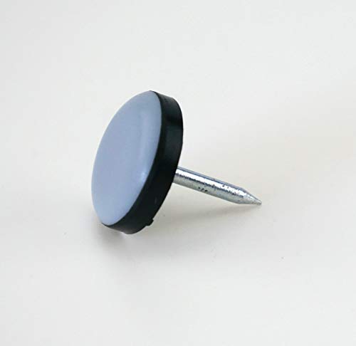 4 Stück Teflon-Möbelgleiter rund mit Nagel Ø 25 mm – 5 mm dick/PTFE-Beschichtung/Teflongleiter/Stuhlgleiter von S&S-Shop