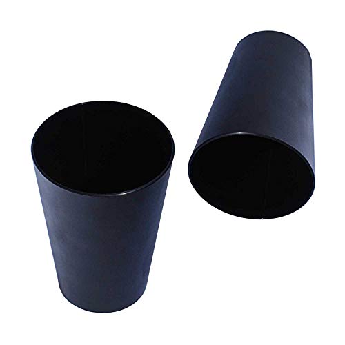 S&S-Shop 20 Plastik Trinkbecher 0,4 l schwarz | Mehrwegtrinkbecher | Becher | Partybecher | Mehrwegbecher | Kunststoffbecher von S&S-Shop