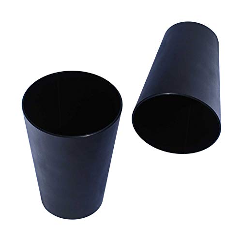 S&S-Shop 30 Plastik Trinkbecher 0,4 l - schwarz - Mehrwegtrinkbecher/Partybecher/Becher von S&S-Shop