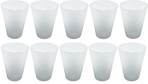 S&S-Shop 30 Plastik Trinkbecher 0,4 l - transparent - Mehrwegtrinkbecher/Partybecher/Becher von S&S-Shop