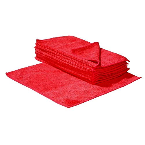 S&S-Shop 50 Mikrofasertücher | 30 x 30 cm | Rot | waschbar - weich | Microfasertücher Mikrofaser Tuch Reinigungstücher Auto polieren Putztücher | Haushaltstücher S&S-Shop 50 Mikrofasertücher | 30 x 30 cm | Rot | waschbar - weich | Microfasertücher Mikrofaser Tuch Reinigungstücher Auto polieren Putztücher | Haushaltstücher von S&S-Shop