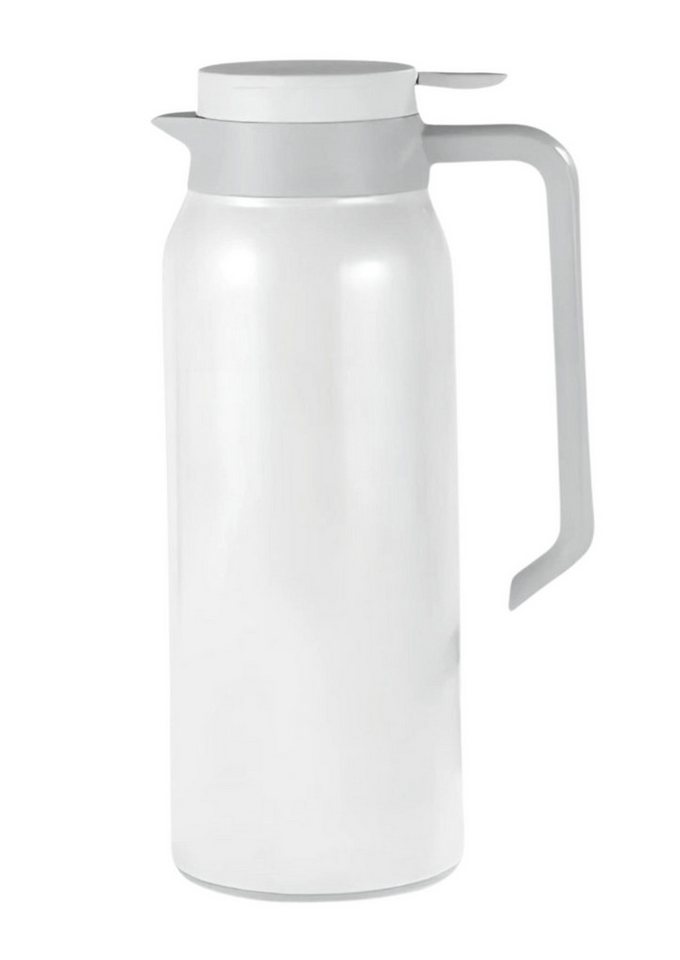 S&T Design Isolierkanne Thermoskanne Teekanne Kaffekanne, (1.5 Liter, 12h heiß 24h kalt), doppelwandig 304 Edelstahl Gehäuse Quick Press Verschluss von S&T Design