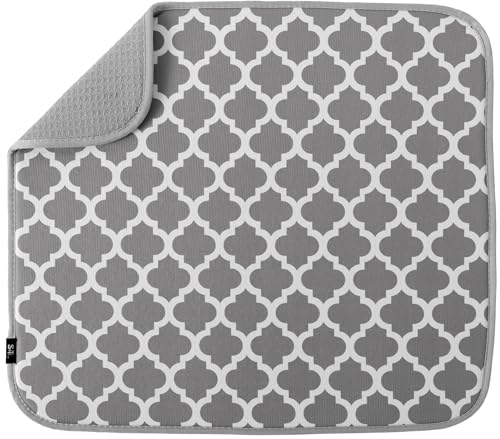 S&T INC. White Trellis Saugstarke, wendbare Mikrofaser-Abtropfmatte für Küche, 40,6 x 45,7 cm, Polyester, Spalier weiß S&T INC. White Trellis Saugstarke, wendbare Mikrofaser-Abtropfmatte für Küche, 40,6 x 45,7 cm, Polyester, Spalier weiß von S&T INC.