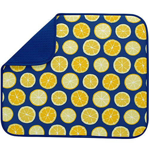 S&T INC. Lemons Absorbent, Reversible Microfiber Dish Drying Mat for Kitchen Saugfähige, wendbare Mikrofaser-Abtropfmatte für die Küche, Polyester, Zitronen S&T INC. Lemons Absorbent, Reversible Microfiber Dish Drying Mat for Kitchen Saugfähige, wendbare Mikrofaser-Abtropfmatte für die Küche, Polyester, Zitronen von S&T INC.