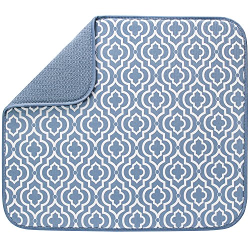 S&T INC. Abtropfmatte für Küche, saugfähig, wendbar, Mikrofaser, 40,6 x 45,7 cm, Schiefer-Spalier von S&T INC.