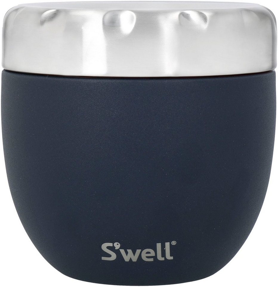 S'well Thermobehälter Calacatta S'well Eats 2-in-1 Essensschale, Edelstahl, (1-tlg), VAKUUM-ISOLIERTE KONSTRUKTION, 363 ml von S'well