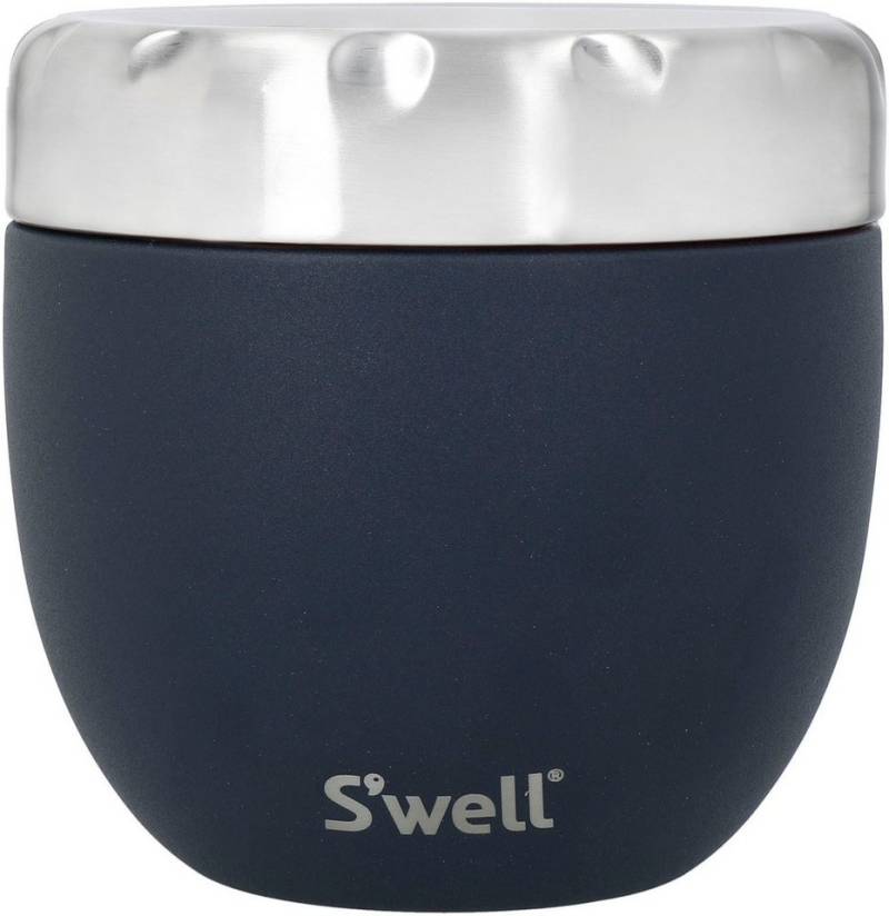 S'well Thermobehälter Calacatta S'well Eats 2-in-1 Essensschale, Edelstahl, (1-tlg), VAKUUM-ISOLIERTE KONSTRUKTION, 363 ml von S'well
