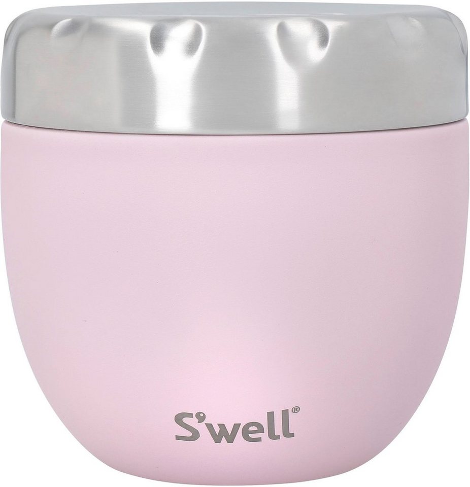 S'well Thermoschüssel S’well Pink Topaz Eats 2-in-1 Food Bowl, Edelstahl, (2-tlg), Therma-S'well®-Technologie mit dreischichtiger Außenschale von S'well