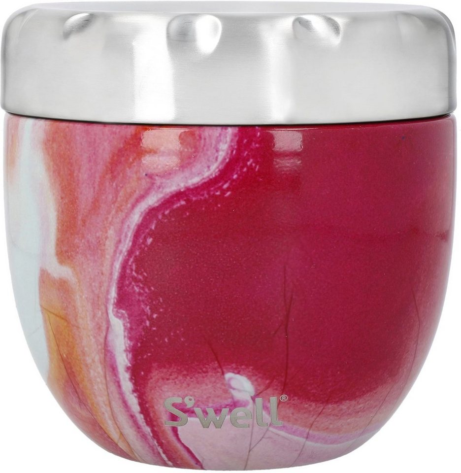 S'well Thermoschüssel S’well Pink Topaz Eats 2-in-1 Food Bowl, Edelstahl, (2-tlg), Therma-S'well®-Technologie mit dreischichtiger Außenschale von S'well