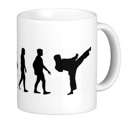 S.B.J - Sportland hochwertige Premium Keramik Tasse | Becher Evolution Karate von S.B.J - Sportland