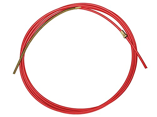 Teflonseele rot 1,0-1,2 mm Ø - 4 m (4,4m) lang mit Messingspirale von Baric