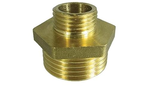 Reduzierter Gegenstück männlich-männlich Messing 1/2" auf 1" von S.E