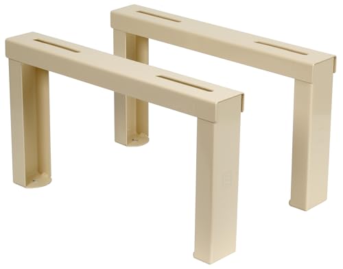 Set mit kleinen Bodenhalterungen, 400 x 400 mm von S.E