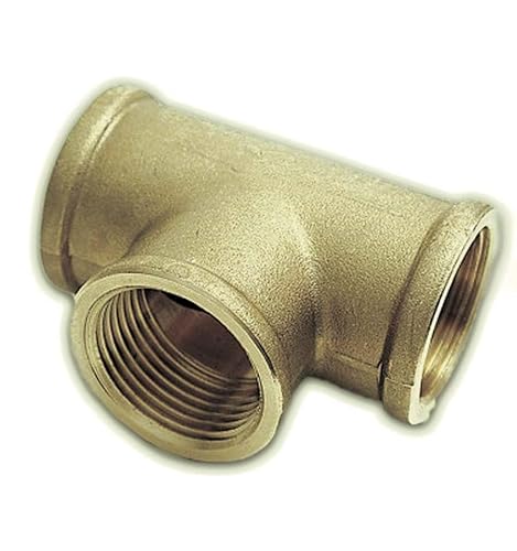 Te 90º weiblich-weiblich-weiblich Messing, 3/4 Zoll von S.E