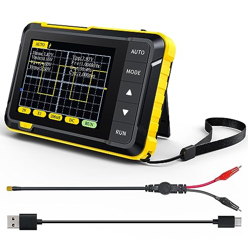 FNIRSI DSO152 Mini Digitales Handheld-Oszilloskop Kit – Tragbares Pocket-Oszilloskop, 1 Kanal, Automobil-Scope, 2,8" TFT, 2,5MS/s, 200KHz Bandbreite, Auto-Trigger von S.Fine