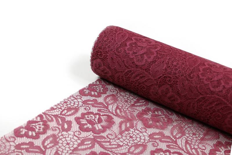 S.I. ZWARTZ BV Tischläufer SIZOLACE® ROSE, Spitzen-Optik, Tischläufer, Tischband 30cm/5m von S.I. ZWARTZ BV