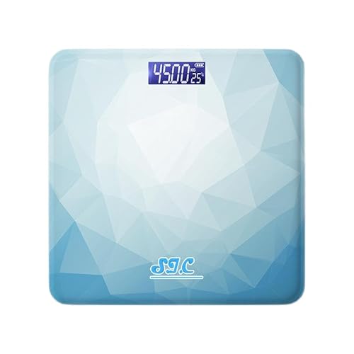 Digitale Personenwaage (max. 180 kg), Präzisionswaage für Personen aus gehärtetem Glas, elektronische Waage zur Kontrolle des Gewichts, professionelle Form, präzise für Erwachsene und Kinder von S.I.C