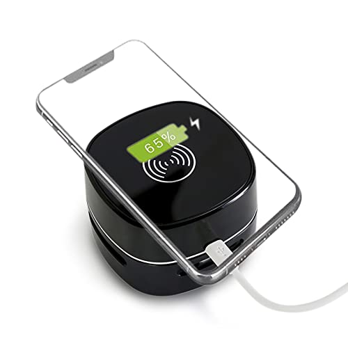 S.I.C Mini-Desktop-Staubsauger, integriertes kabelloses Ladegerät, kabelloser wiederaufladbarer Staubsauger, Bleistiftkehrer, Konfetti, Schreibtisch von S.I.C