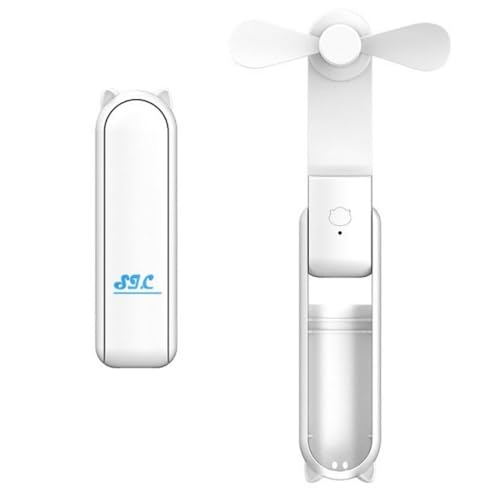 S.I.C. SIC Tragbarer Mini-Ventilator, tragbarer batteriebetriebener Ventilator, kleiner leiser Schreibtischventilator, tragbarer Ventilator für Haus und Büro, Powerbank mit Typ C Anschluss von S.I.C