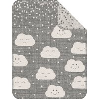 s.Oliver Kinderdecke "Clouds", mit Wolken und Sternen, Kuscheldecke von s.Oliver