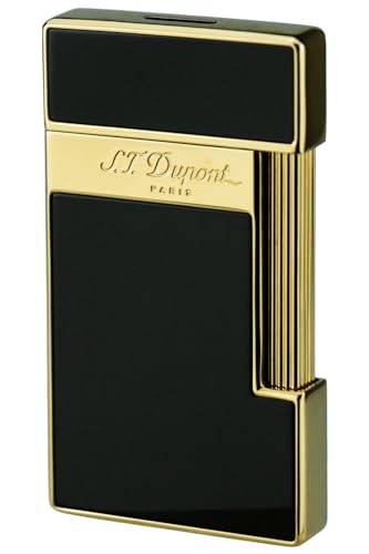 S.T. Dupont 028002 Feuerzeug Slimmy schwarz/Gold von S.T. Dupont