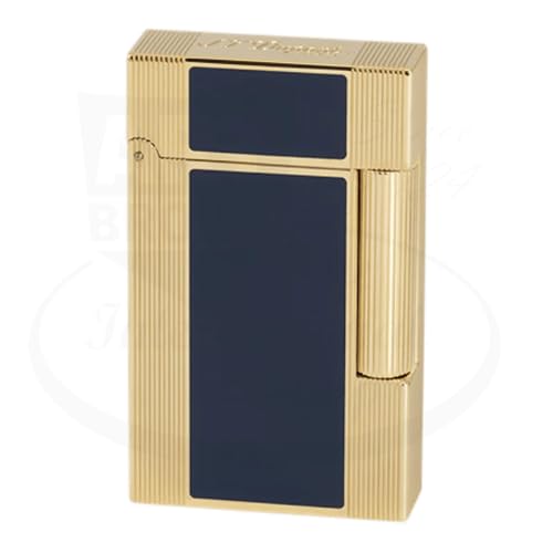 S.T. Dupont Ligne 2 Windsor Feuerzeug, Blau/Gelbgold von S.T. Dupont