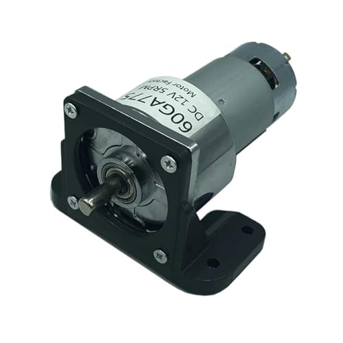 S2IZ5O 60GA775 Powerful Micro Permanent Magnet High Torque 24V DC Gear Motor 12 Volt Slow Low Speed 5-500RPM Adjustable Speed Reversed(Only Motor,12V 400rpm) von S2IZ5O