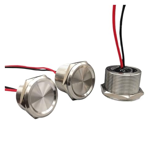 S2IZ5O 1pcs Stainless Steel Waterproof Piezo Touch Switches 16mm 19mm 22mm 25mm Normal Open Capacitive Momentary Push Button(22mm) von S2IZ5O