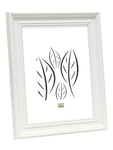 Antik Bilderrahmen in 10x15 bis 40x60 cm Gold Silber Weiß Klassisch Foto Rahmen: Farbe: Weiß | Format: 20x28 von Deknudt Frames