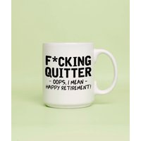 Quitter Ups, Ich Meine Glücklicher Ruhestand Keramik Kaffeetasse 11 Oz Quitter Ups, Ich Meine Glücklicher Ruhestand Keramik Kaffeetasse 11 Oz von S4EOriginals