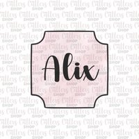 Alix Plakette Ausstechform von S4UCCUTTERS