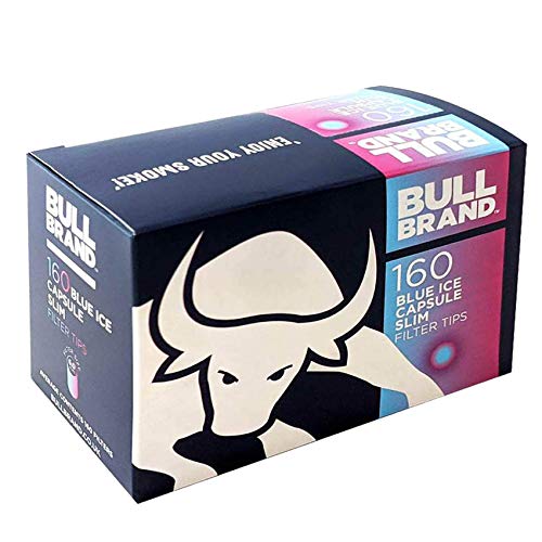 SA BULL Brand Berry & Menthol Zigarettenfilter, 6 mm, schmal, Blau, 160-3200 Stück von SA