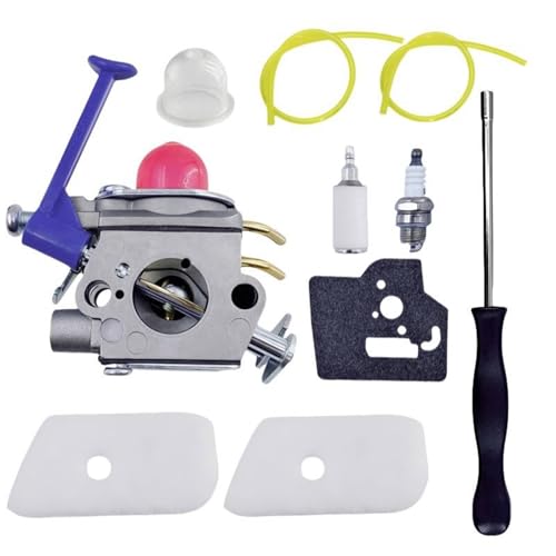 SAANICH 128LD Vergaser-Luftfilter-Kit passend for Husqvarna 128LD 128C 128L 128R 128RJ for Poulan for Zama C1Q-W40A for Jonsere BC CC GC2128 Motoren(BLUE) von SAANICH