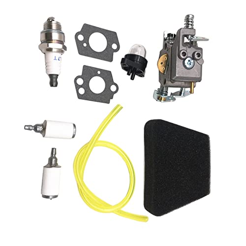 SAANICH Kettensägen-Vergaser-Kit for 351 352 370 371, passend for Poulan 2050 2055 2115 2150 2175, for McCulloch Mac 333 335 338 435 436(9PCS) von SAANICH