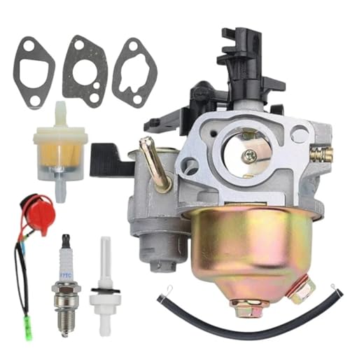 SAANICH Passend for H0nda 168F 170F P19 P18 GX110 GX120 GX140 GX160 GX200 5HP 5.5HP 6.5HP 4-Takt-Motor Vergaser Carb(BLACK) von SAANICH