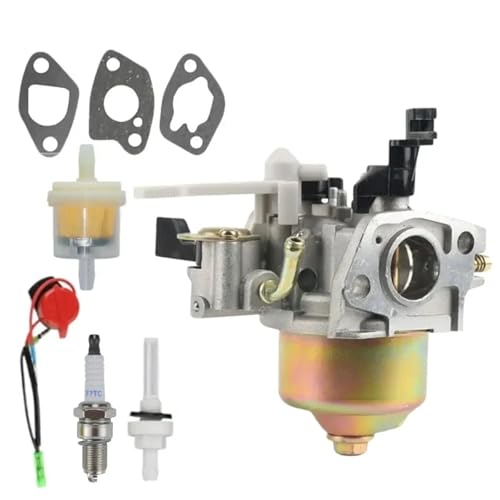 SAANICH Passend for H0nda 168F 170F P19 P18 GX110 GX120 GX140 GX160 GX200 5HP 5.5HP 6.5HP 4-Takt-Motor Vergaser Carb(SILVER) von SAANICH