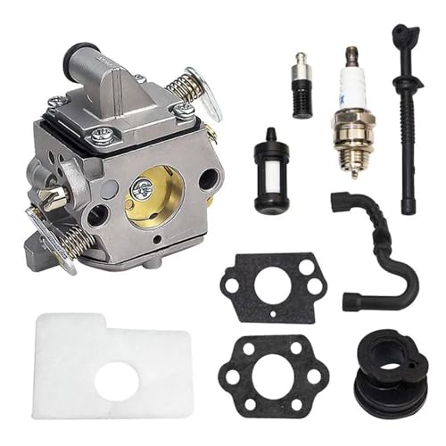 SAANICH Passend for Stihl MS180 170 Vergaser-Kit Rasentrimmer-Zubehör Freischneider-Motor C1Q-S57 017 018 1130-120-0603 Benzin-Kettensäge(Carburetor CF004 kit) von SAANICH