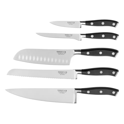 Sabatier 865700MBA101K Küchenmesser Vulcano, 5-teilig von SABATIER TROMPETTE