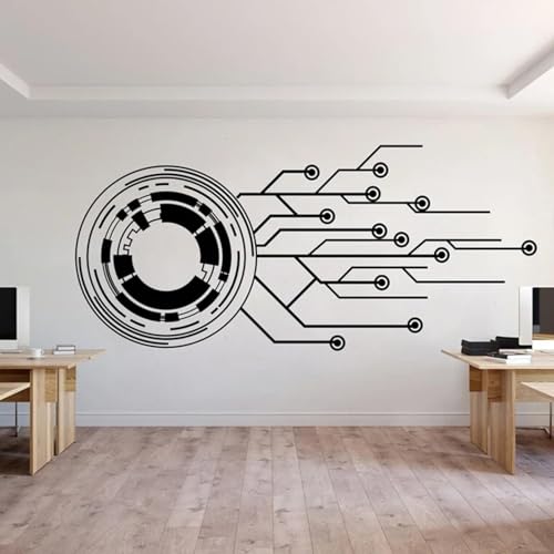 SABORR Leiterplatte Wandaufkleber Technologie Wandkunst Aufkleber Computer Software Wissenschaft Büro Zimmer Dekor Schwarz PVC SABORR Leiterplatte Wandaufkleber Technologie Wandkunst Aufkleber Computer Software Wissenschaft Büro Zimmer Dekor Schwarz PVC von SABORR