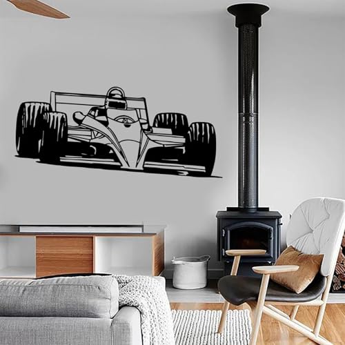 SABORR Wandaufkleber Rennauto Autorennen Karosseriewerkstatt Wandaufkleber Kinderzimmer Garage Tapetenaufkleber Schwarz PVC SABORR Wandaufkleber Rennauto Autorennen Karosseriewerkstatt Wandaufkleber Kinderzimmer Garage Tapetenaufkleber Schwarz PVC von SABORR