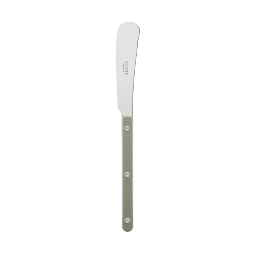 SABRE PARIS - Buttermesser 20cm - Bistrot - Rundes Messer Für Butter, Honig, Marmelade - Edelstahl & Nylon - Spülmaschinenfest - Spargel SABRE PARIS - Buttermesser 20cm - Bistrot - Rundes Messer Für Butter, Honig, Marmelade - Edelstahl & Nylon - Spülmaschinenfest - Spargel von SABRE PARIS