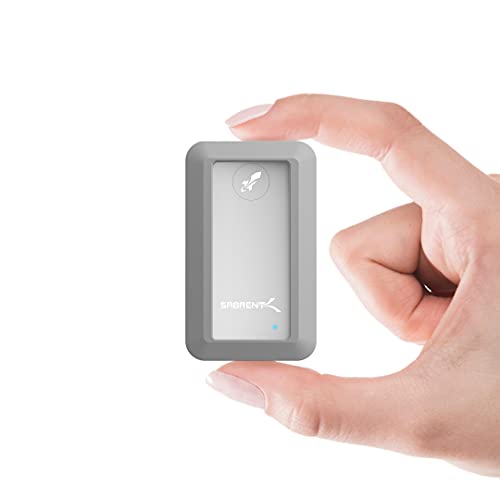 SABRENT Portable SSD 1TB Starke Schale Rugged, Festplatte extern NVMe, USB 3.2 Gen 2, 1000 MB/s Lesen, USB C Kabel enthalten, Externe M.2 SSD Aluminiumschale wasserdichte [IP67] Silber (SB-1TB-NAWP) von SABRENT