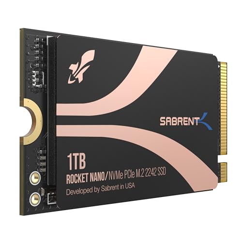 SABRENT Rocket 1 TB 2242 DRAM-Less M.2 PCIe Gen 4 NVMe SSD (SB-2142-1TB) von SABRENT