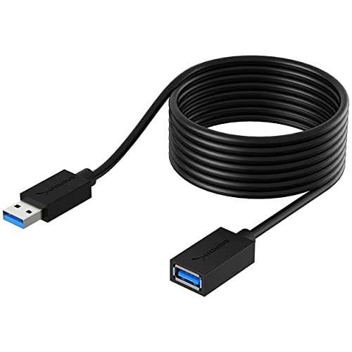 SABRENT USB 3.2x1 Verlängerung Kabel 3M, USB A Stecker auf A Buchse, 5Gbps Superschnelles Verlängerungskabel (CB-3010) von SABRENT