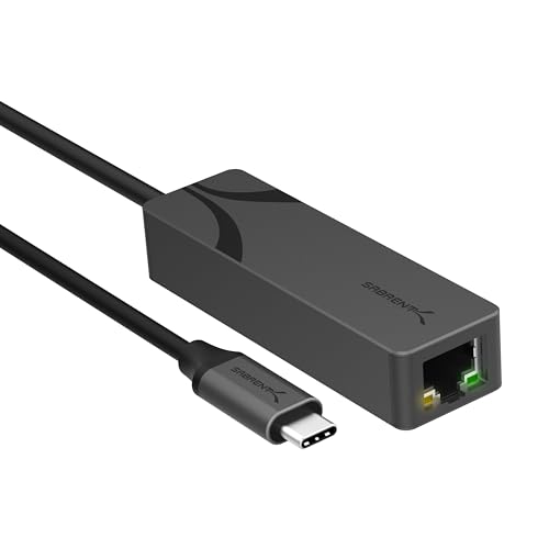 SABRENT USB C Ethernet Adapter 5G - 5GbE-optimiert, USB 3.1 Gen 1+ erforderlich, klare Kompatibilität - LAN Ethernet Adapter, Netzwerkadapter kompatibel mit MacBook, IPad, Windows, usw (NT-C5GA) SABRENT USB C Ethernet Adapter 5G - 5GbE-optimiert, USB 3.1 Gen 1+ erforderlich, klare Kompatibilität - LAN Ethernet Adapter, Netzwerkadapter kompatibel mit MacBook, IPad, Windows, usw (NT-C5GA) von SABRENT