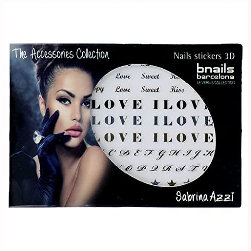 SABRINA AZZI Sabrina Bnails Deco Stickers I Love You (100), Standard, einzigartig von SABRINA AZZI