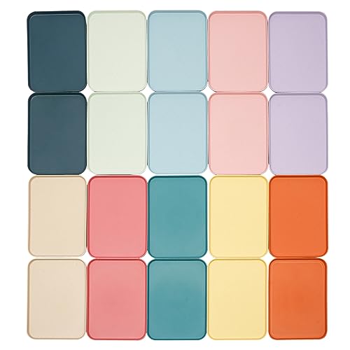 SABUIDDS 20 Stücke Serviertablett Tablett aus Kunststoff 10 Farben Frühstückstablett 31×22cm Servierplatten Rechteckig Tabletts rutschfest Fast Food-Tablett für Küche Esszimmer Fast Food Bar & Café von SABUIDDS